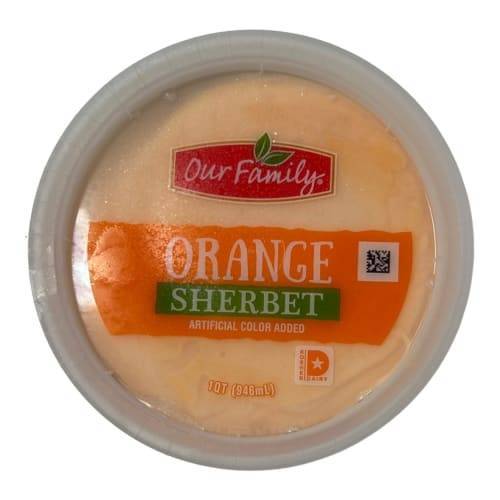 Our Family Orange Sherbet (1 qt)
