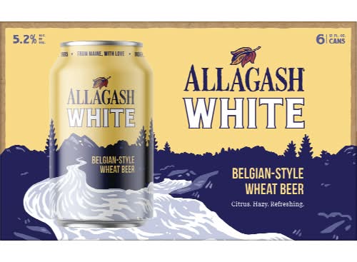 Allagash White Belgian-Style Wheat Beer (6 x 12 fl oz)
