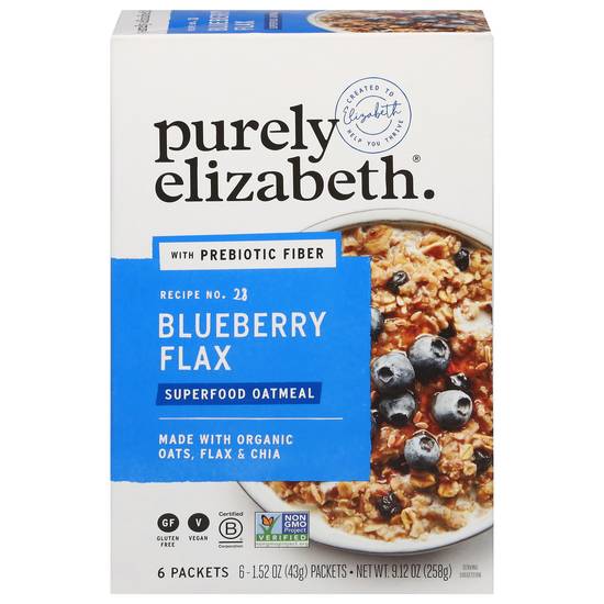 Purely Elizabeth Superfood Oatmeal (blueberry flax)