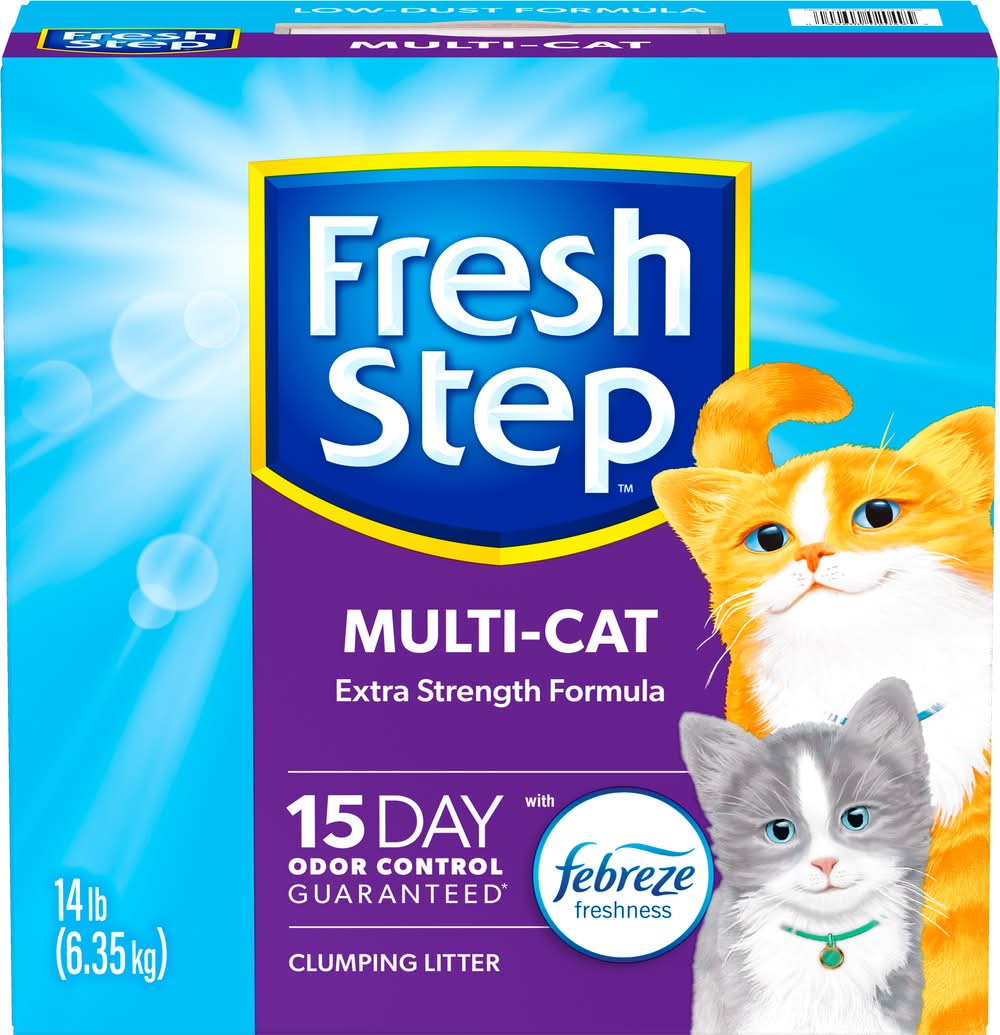Fresh Step Multi Extra Strength Formula 15 Days Odar Control Clumping Cat Litter (14 lbs)