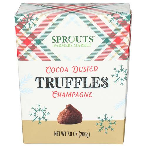 Sprouts Champagne Cocoa Dusted Truffles