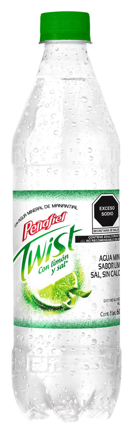 Peñafiel · Twist agua mineral saborizada, limón-sal (600 ml)