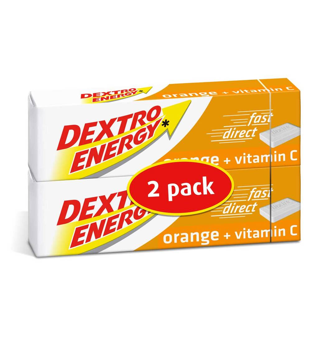 Dextro energy tablets orng twin pack