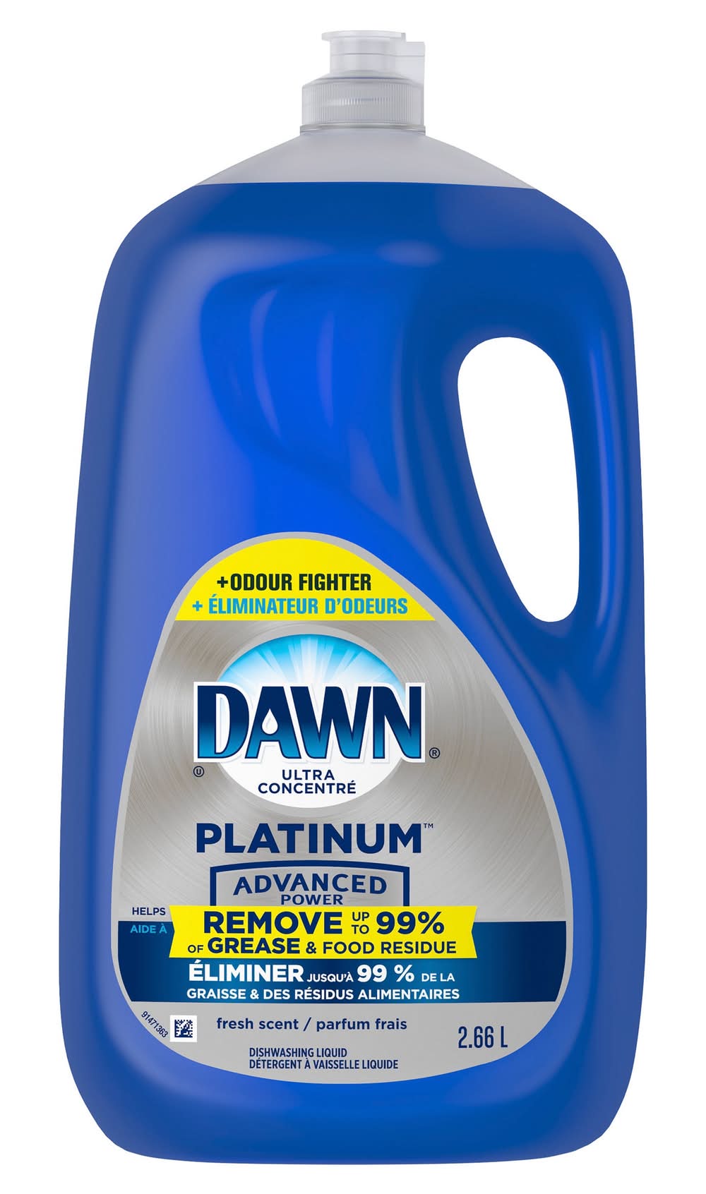 Dawn - Détergent À Vaisselle Liquide Platinum Advanced Power, 2,66 L / Dawn Platinum Advanced Power Liquid Dish Detergent, 2.66 L