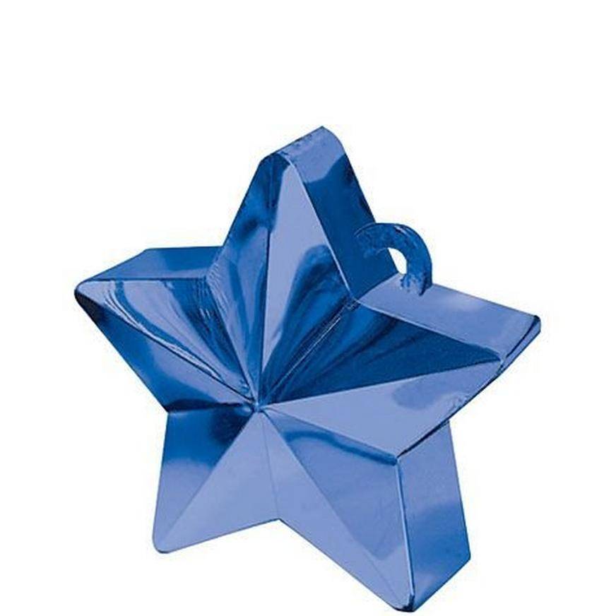 Party City Star Balloon Weight (3.5 x 4.5"/royal blue)