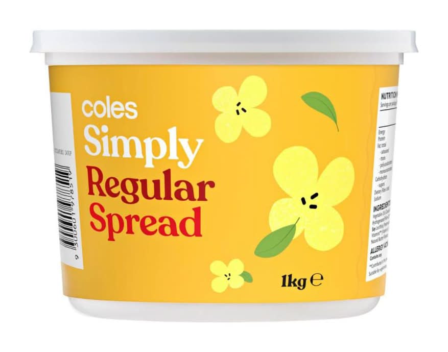 Coles Simply Regular Spread (1kg)