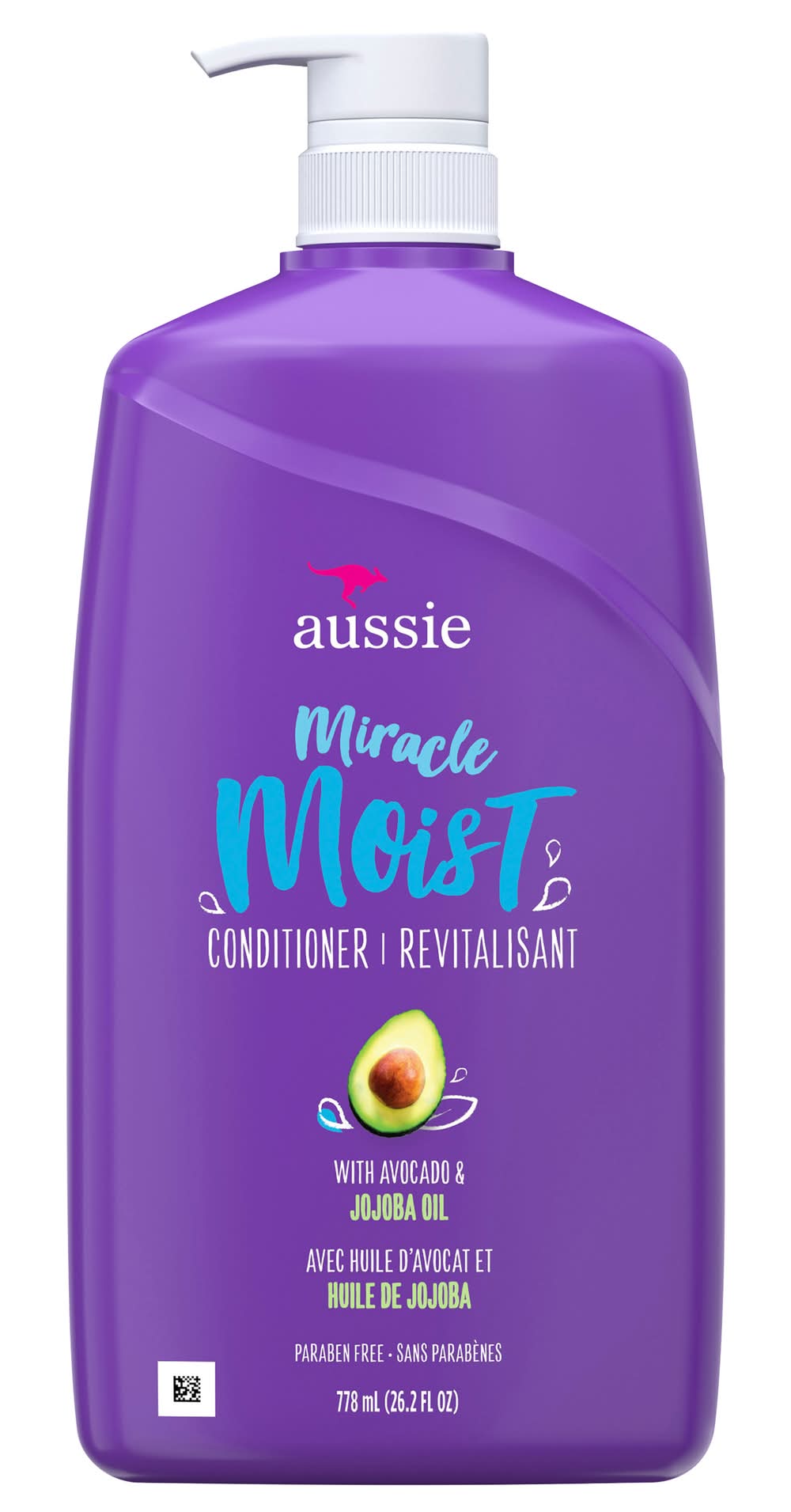 Aussie Miracle Moist Conditioner, Avocado-Jojoba Oil (778 ml)