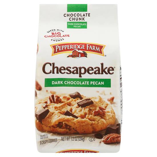 Pepperidge Farm Chesapeake Crispy Dark Chocolate Pecan Cookies