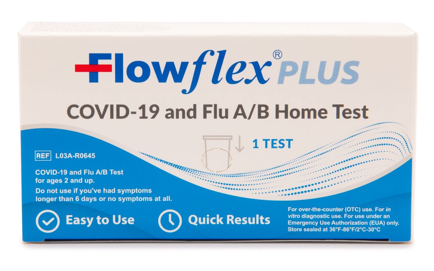 Flowflex Plus Covid 19 & Flu A/B Home Test 2y+