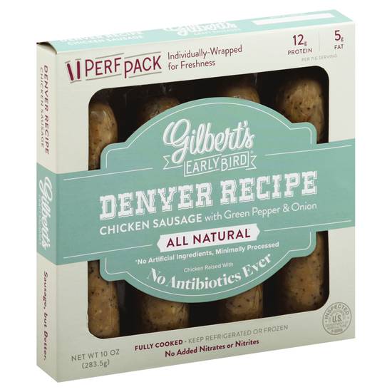 Gilbert's Denver Recipe Chicken Sausage With Green Pepper (10 oz)