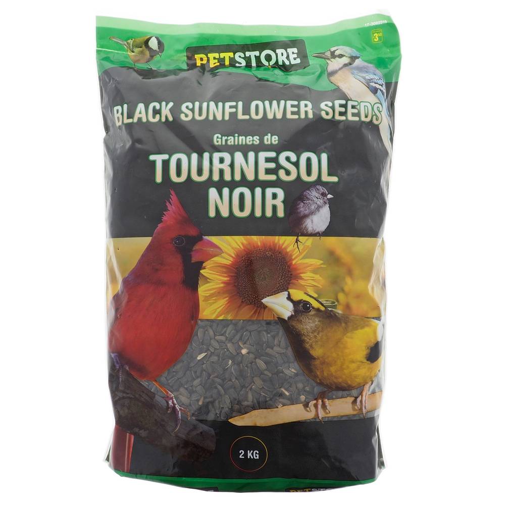 Petstore Bird Seeds-Black Sunflower Seeds