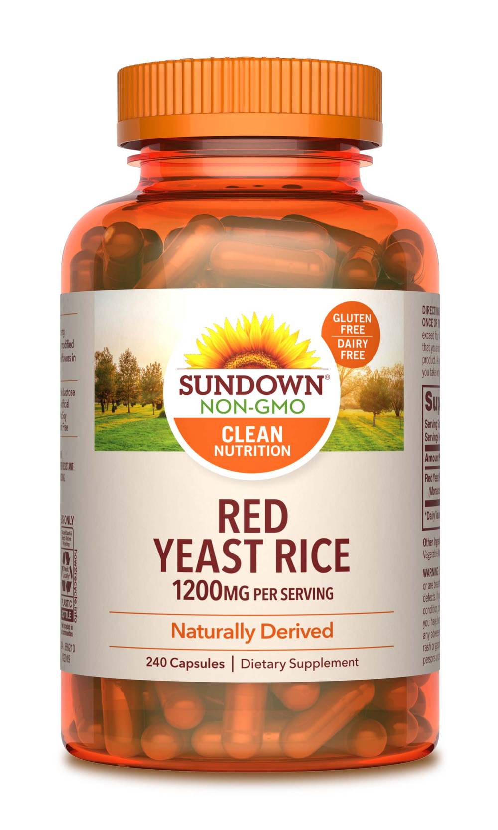 Sundown Naturals Red Yeast Rice 1200 mg, 240 CT