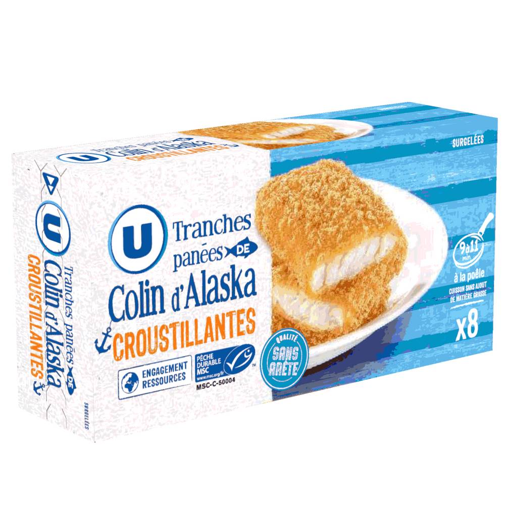 Les Produits U - Panés de colin d'alaska croustillantes (8)