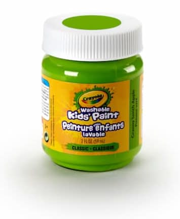 Crayola Classic Washable Kid's Paint, 3 Y+, Granny Smith Apple (2 fl oz)