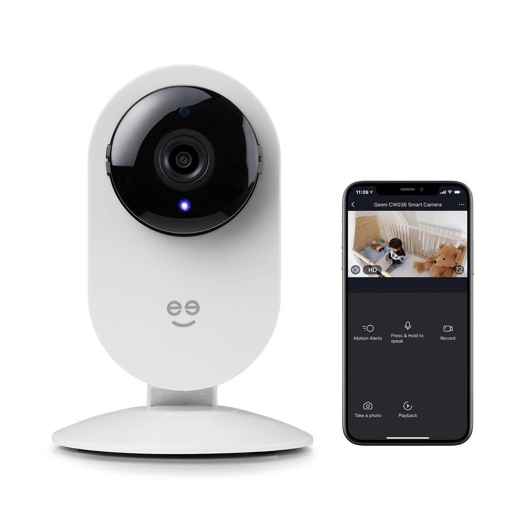 Geeni Glimpse Indoor 1-Camera Plug-in Standard Micro Sd Security Camera System | GN-CW036-199