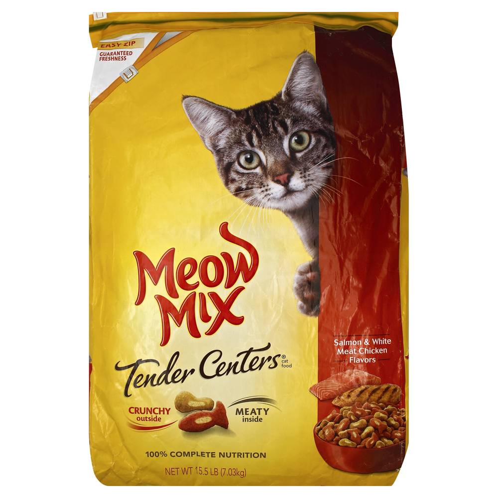 Meow Mix Tender Centers Salmon & Chicken Flavors Cat Food