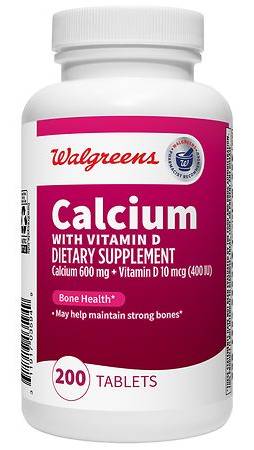 Walgreens Calcium With Vitamin D Tablets (200 ct)
