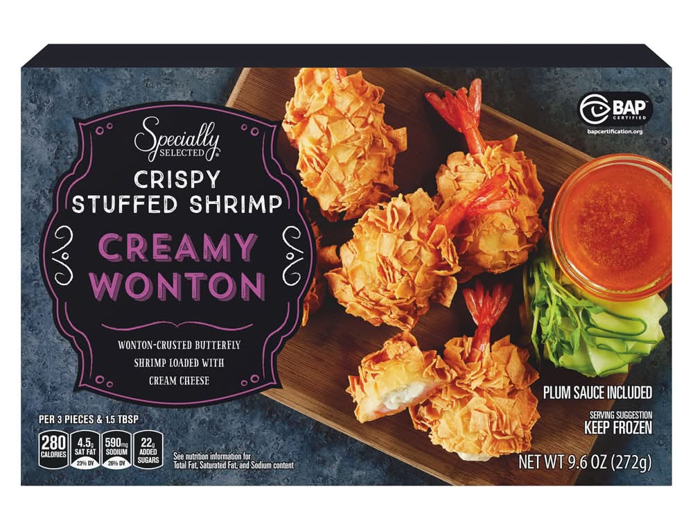 Specially Selected Crispy Stuffed Shrimp, Creamy Wonton (9.6 oz)