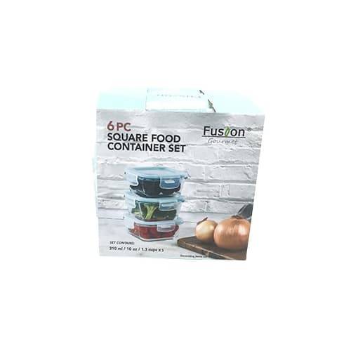 Fusion Gourmet Square Food Container Set