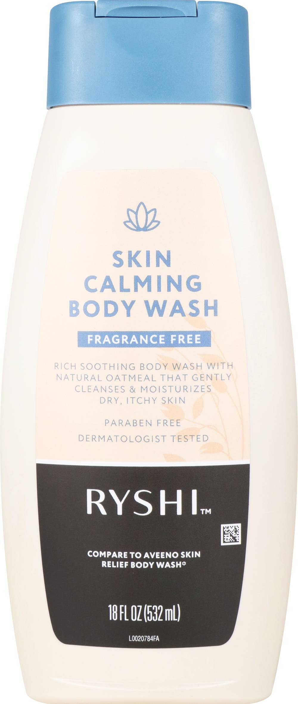 Ryshi Skin Calming Body Wash - Fragrance Free, 18 fl oz