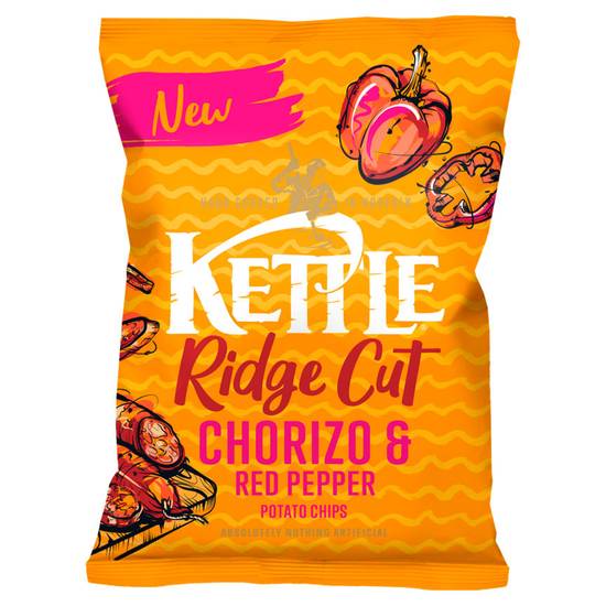 Kettle Ridge Cut Chorizo & Red Pepper Potato Chips 130g