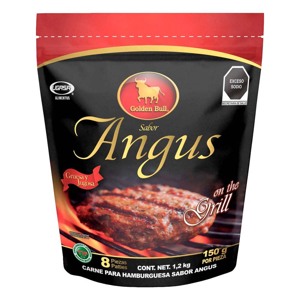 Golden Bull · Carne para hamburguesa congelada, angus (8 x 150 kg)