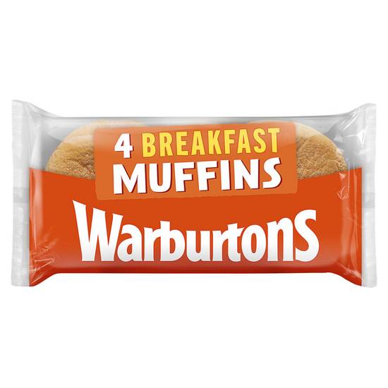 Warburtons 4 Delicious Breakfast Muffins