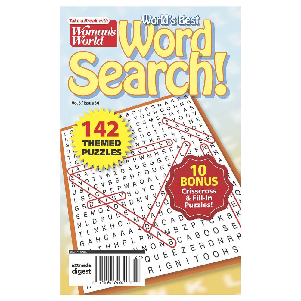 Woman's World World's Best Cross Word Magazine