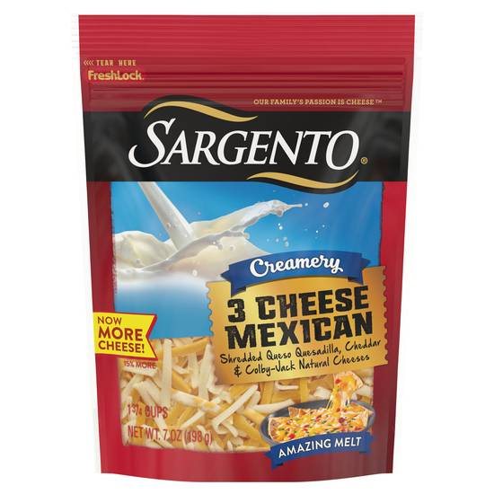 Sargento Creamery Mexican Shredded Natural Cheese