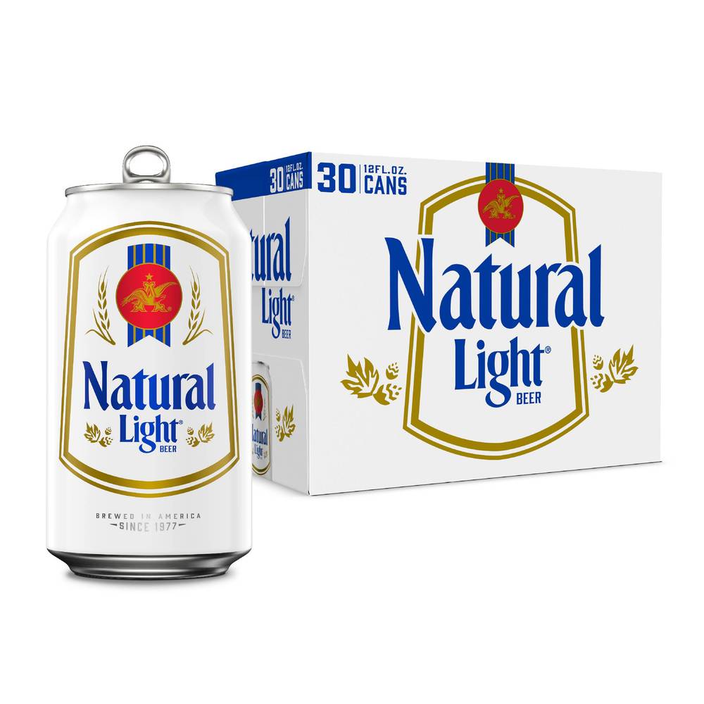 Natural Light Lager Beer (30 x 12 fl oz)