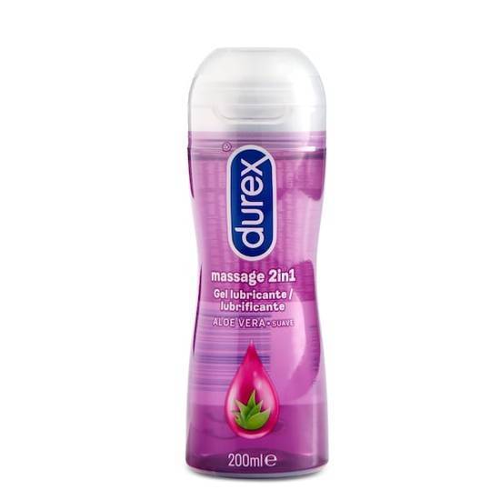 Gel de masaje y lubricante íntimo aloe Durex bote 200 ml