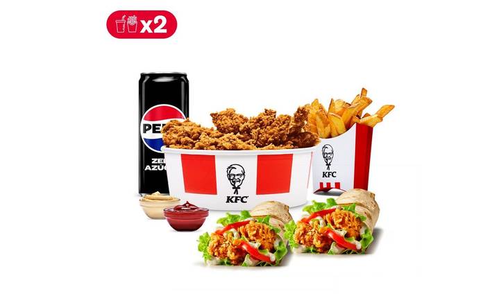 Menú Super Bucket para 2
