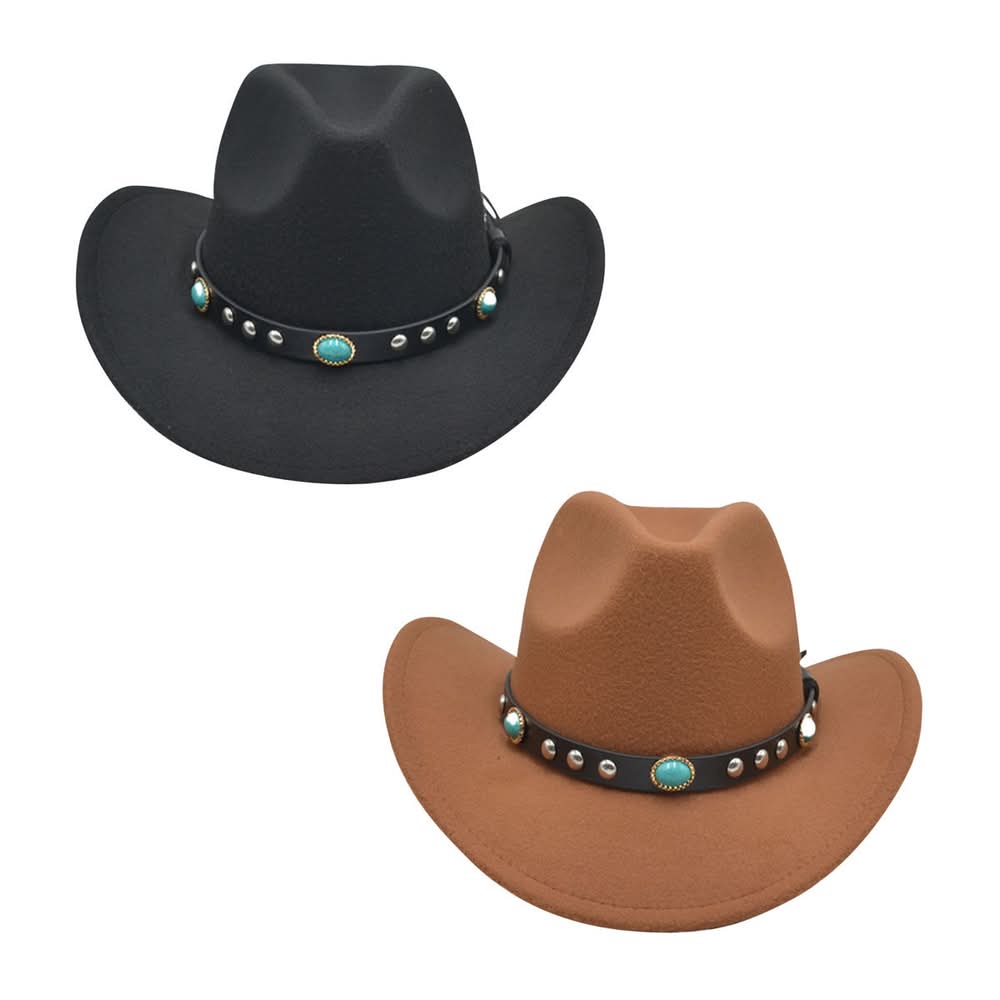 Fall Felt Cowboy Hat Assorted
