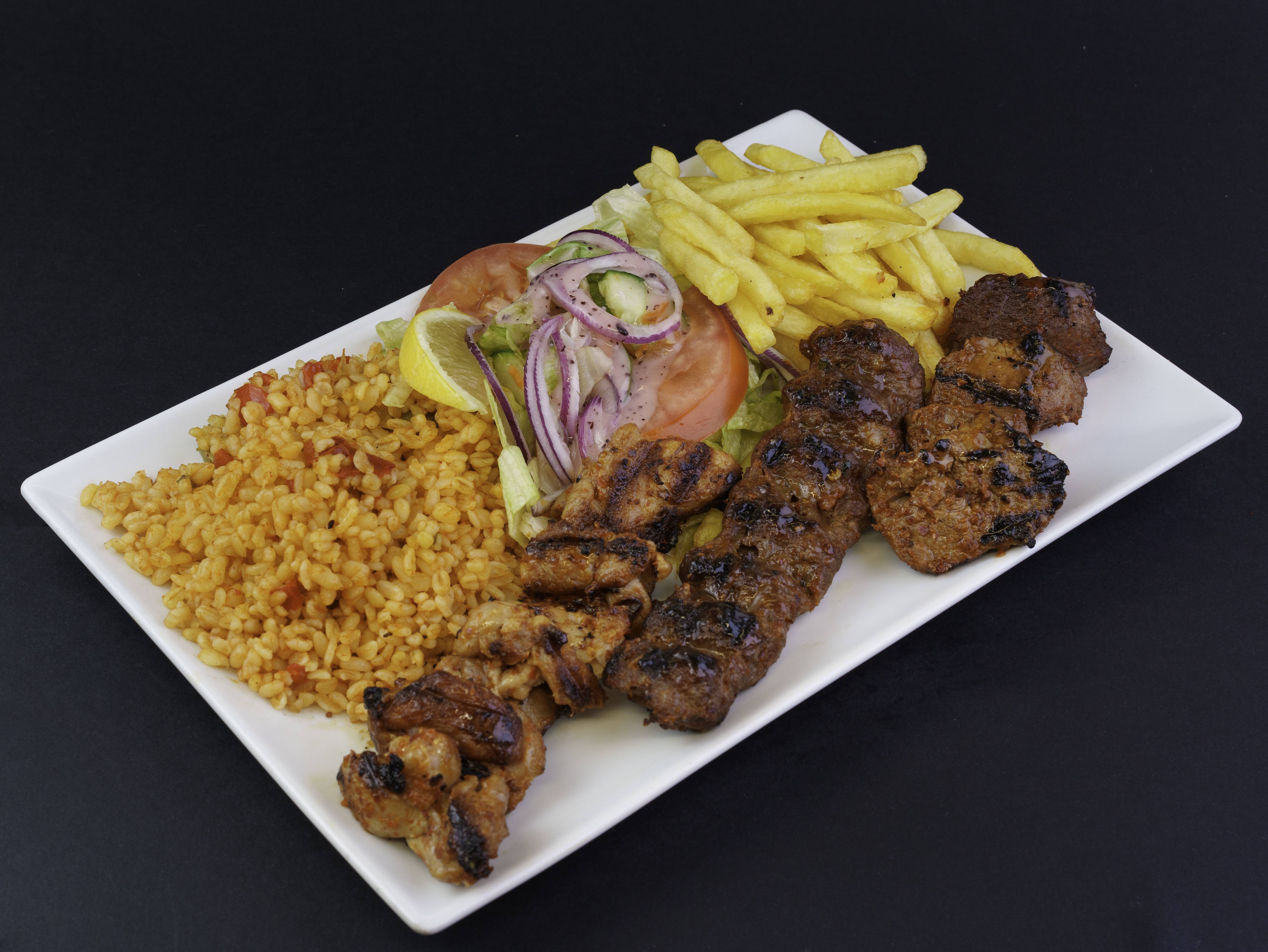 🔥🍛Assiette royale 3 brochettes