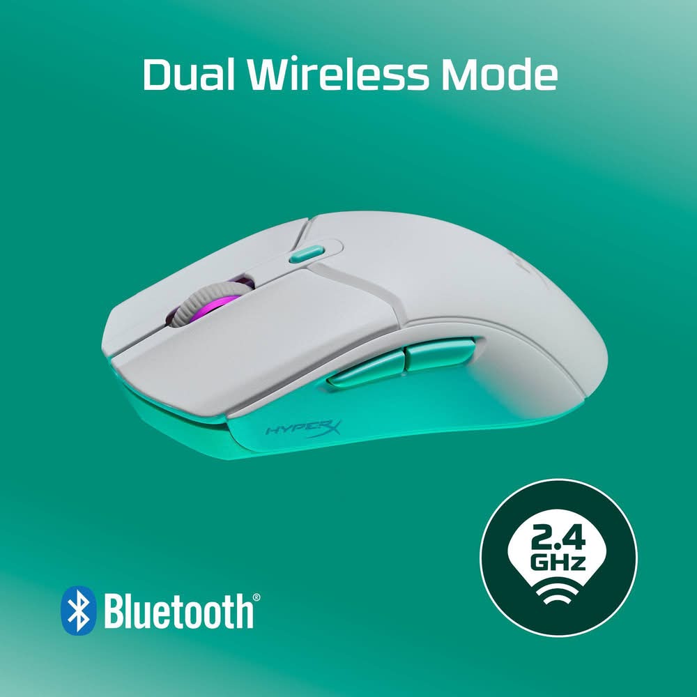 Hyperx Pulsefire Haste 2 Core Wireless Gaming Mouse For Pc, White