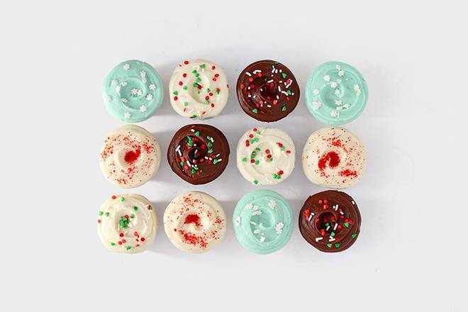 Holiday Decorated Cupcakes 12-box