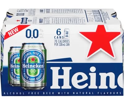 Heineken bière sans alcool - alcohol free beer (6 pièces, 0.33 l)