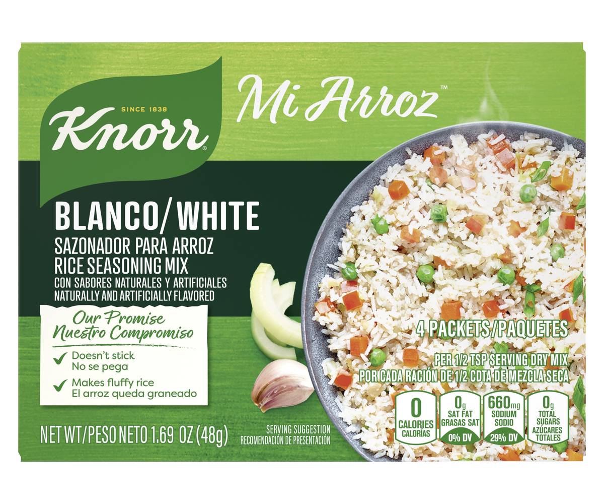 Knorr Sazonador Para Arroz Blanco White Rice Seasoning Mix (1.6 oz)