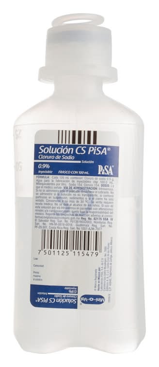 Pisa · Cloruro de sodio solución 0.9% (100 ml)