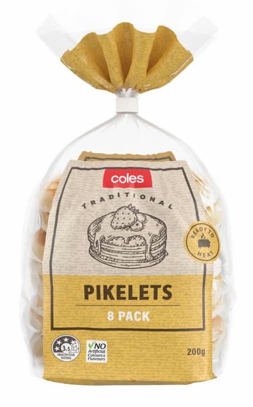 Coles Traditional Pikelets (200g, 8 pack)