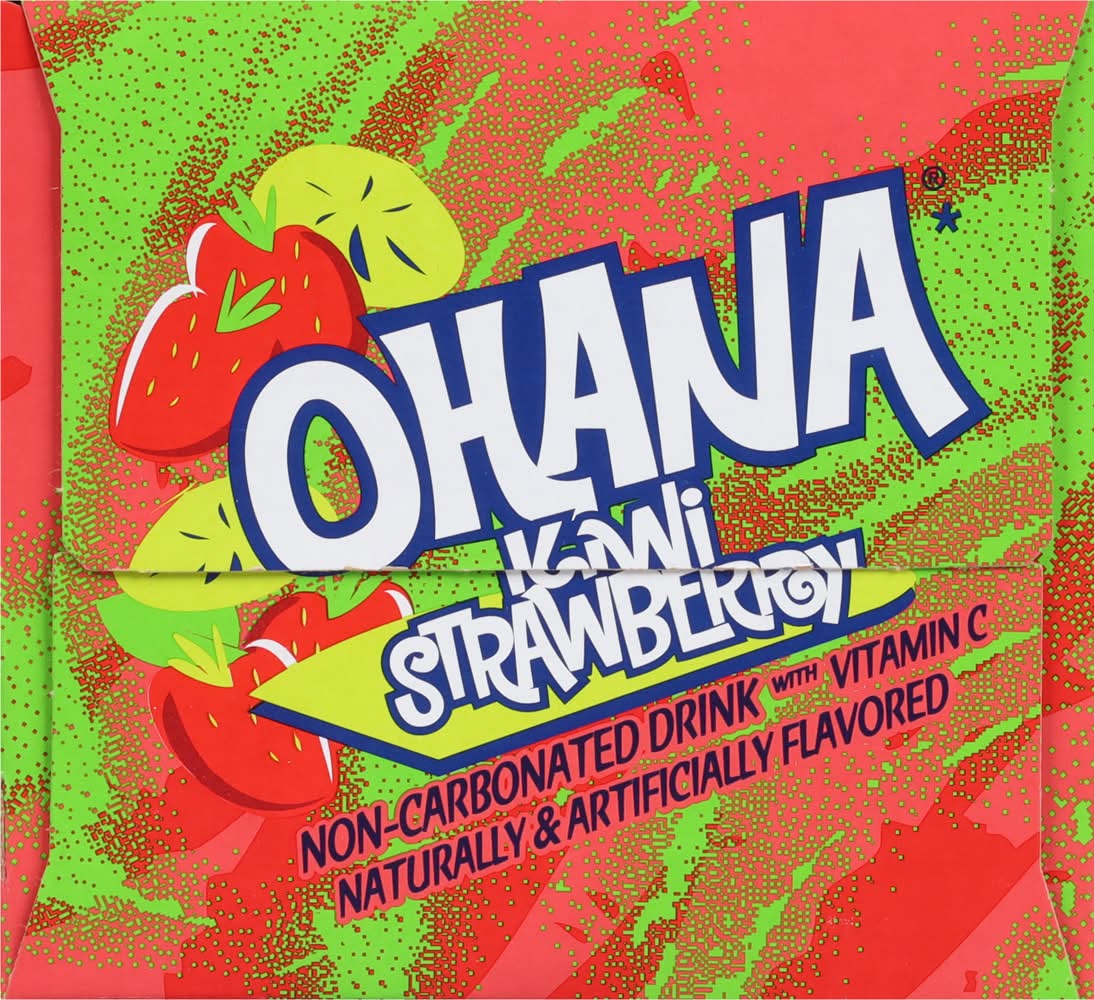 Ohana Non-Carbonated Drink, Kiwi Strawberry (8 x 12 fl oz) | Postmates