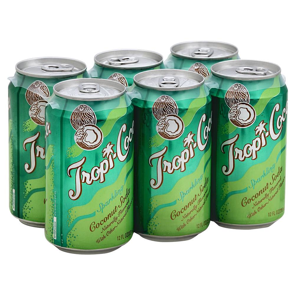 Tropi-Coco Sparkling Coconut Soda (6 x 12 fl oz)