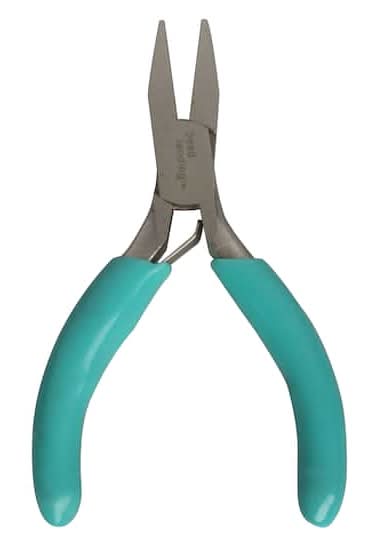Bead Landing Mini Flat Nose Pliers, Blue Turquoise