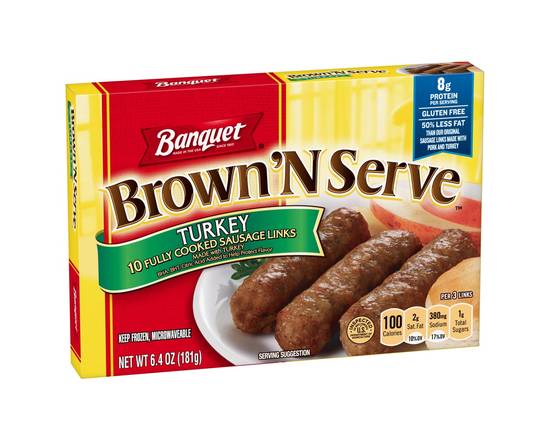 Banquet · Brown 'N Serve Turkey Sausage Links (10 sausages)