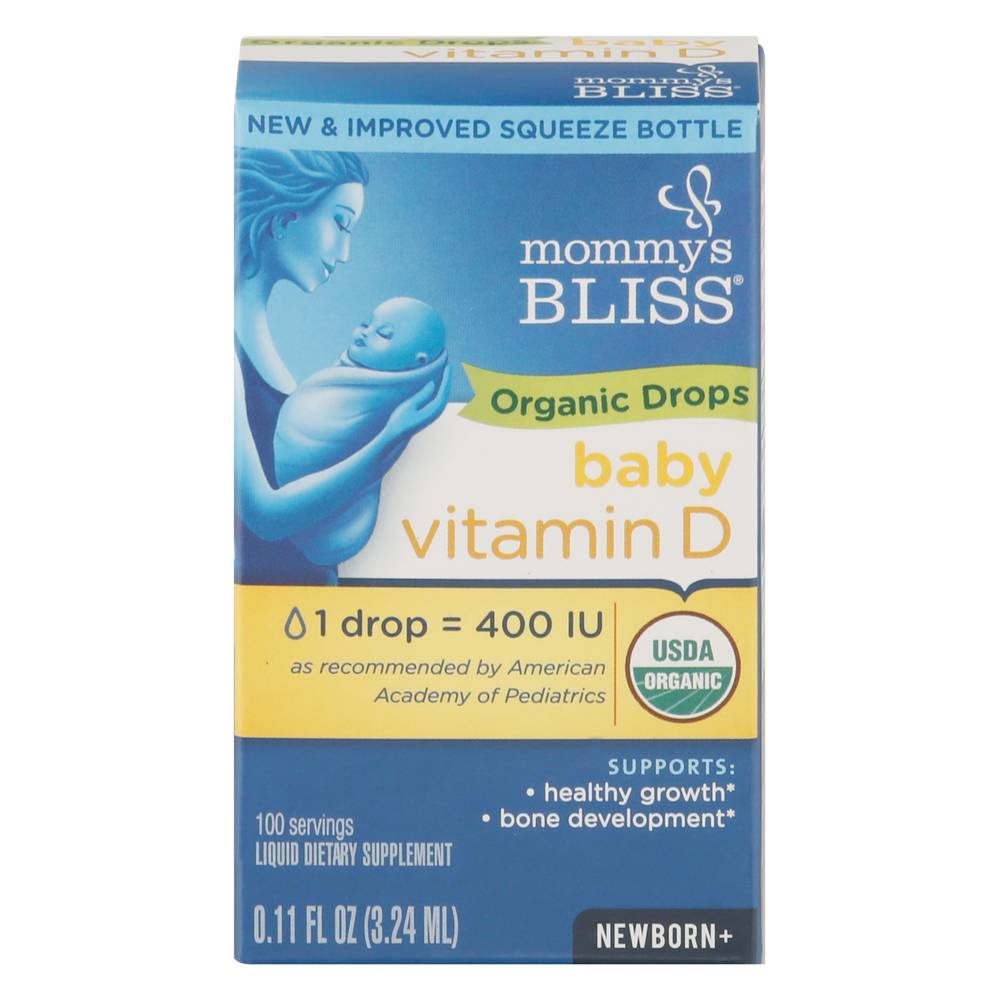 Mommy's Bliss Organic Vitamin D Baby Drops (0.2 fl oz)