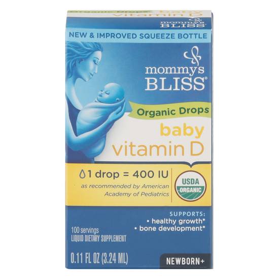 Mommy's Bliss Organic Vitamin D Baby Drops