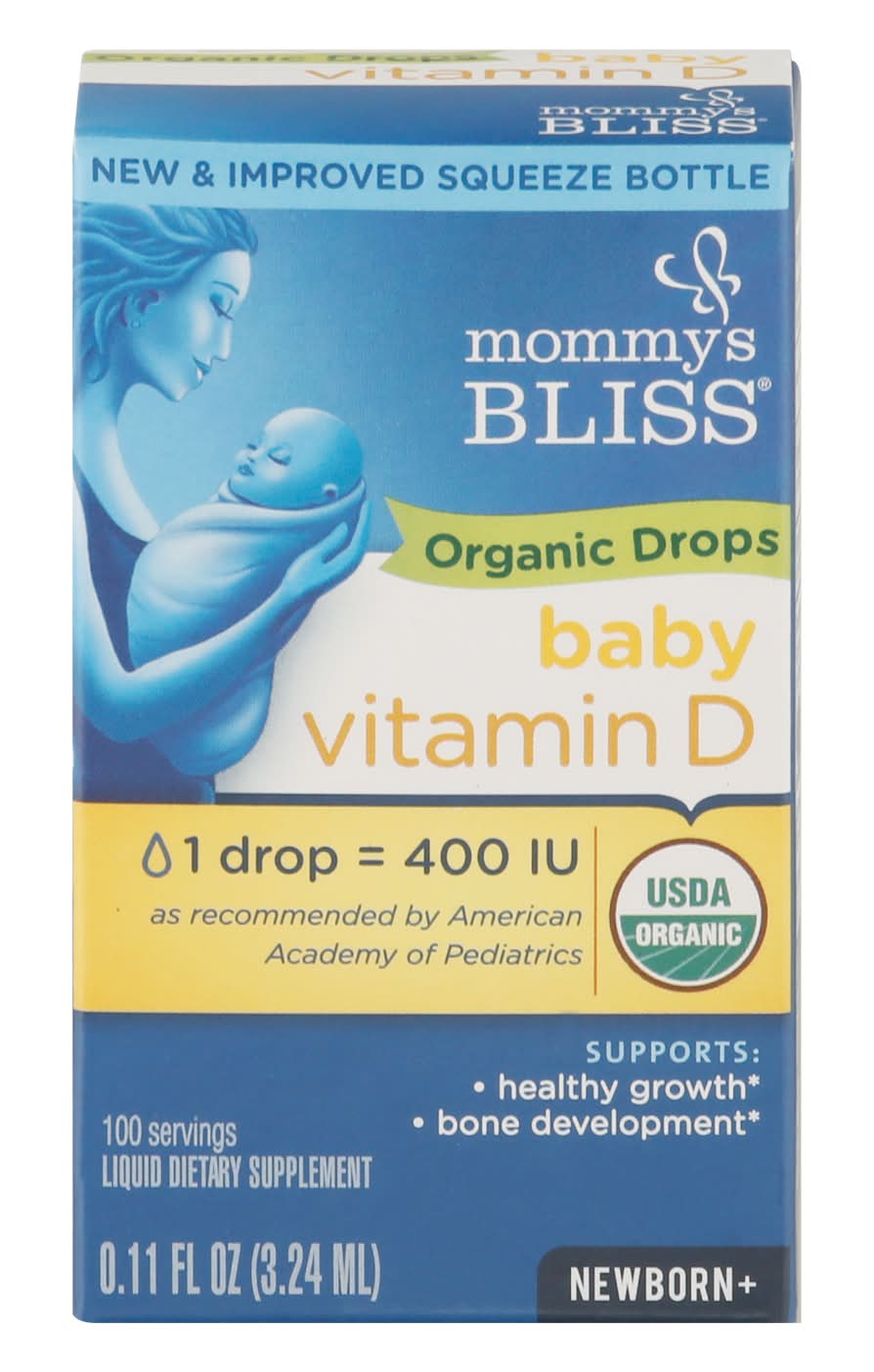 Mommy's Bliss Organic Vitamin D Baby Drops (0.11 fl oz)