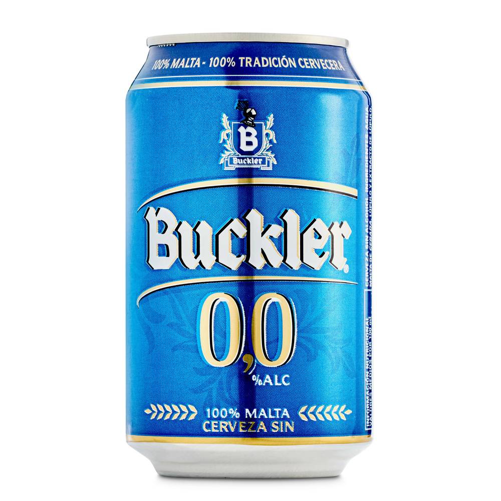 Cerveza 0,0% Alcohol Buckler Lata 33 Cl