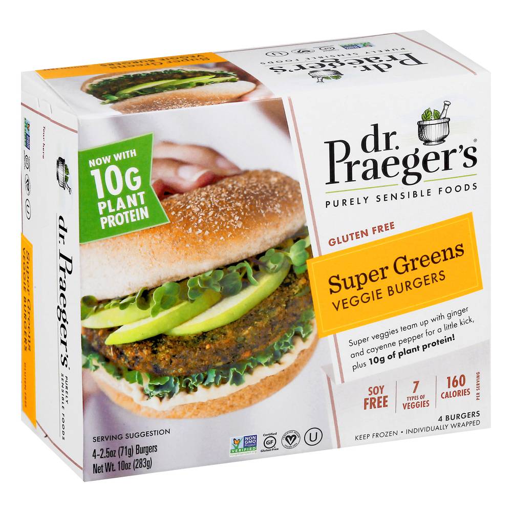 Dr. Praeger's Super Greens Veggie Burgers (10 oz)