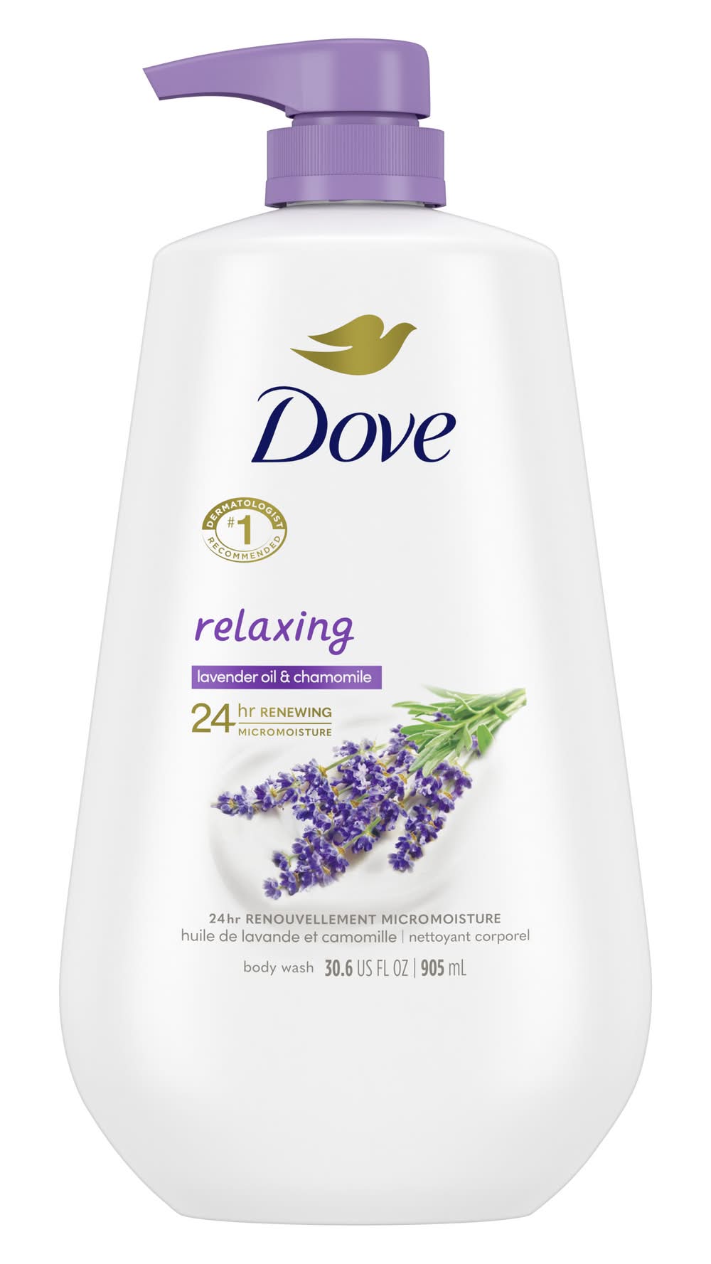 Dove Nourishing Relaxing Body Wash, Lavender Oil-Chamomile (34 fl oz)